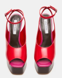 Alaric Red Leather