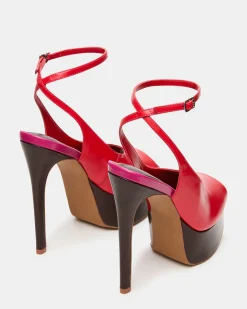 Alaric Red Leather