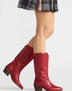 Albany Red Leather