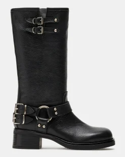Astor Black Leather