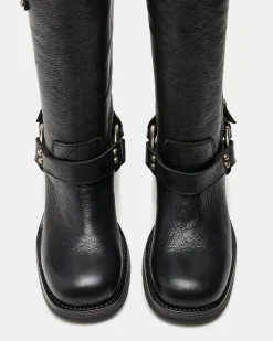Astor Black Leather