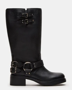 Astor Black Leather Wide Calf