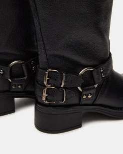 Astor Black Leather Wide Calf