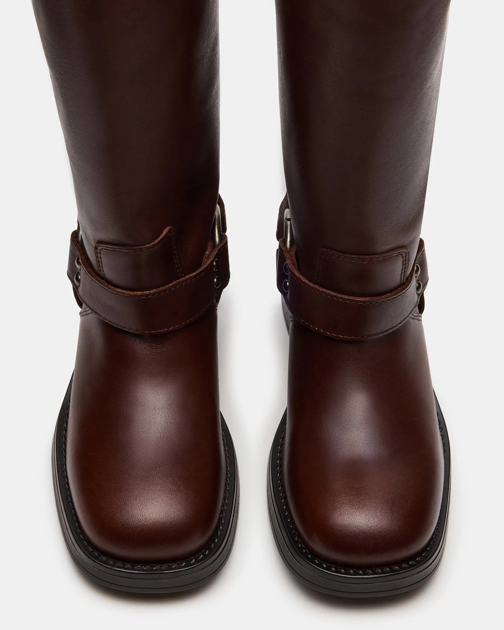 Astor Brown Leather Wide Calf