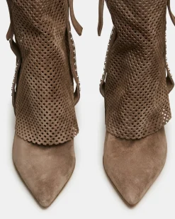 Aubrielle Taupe Suede