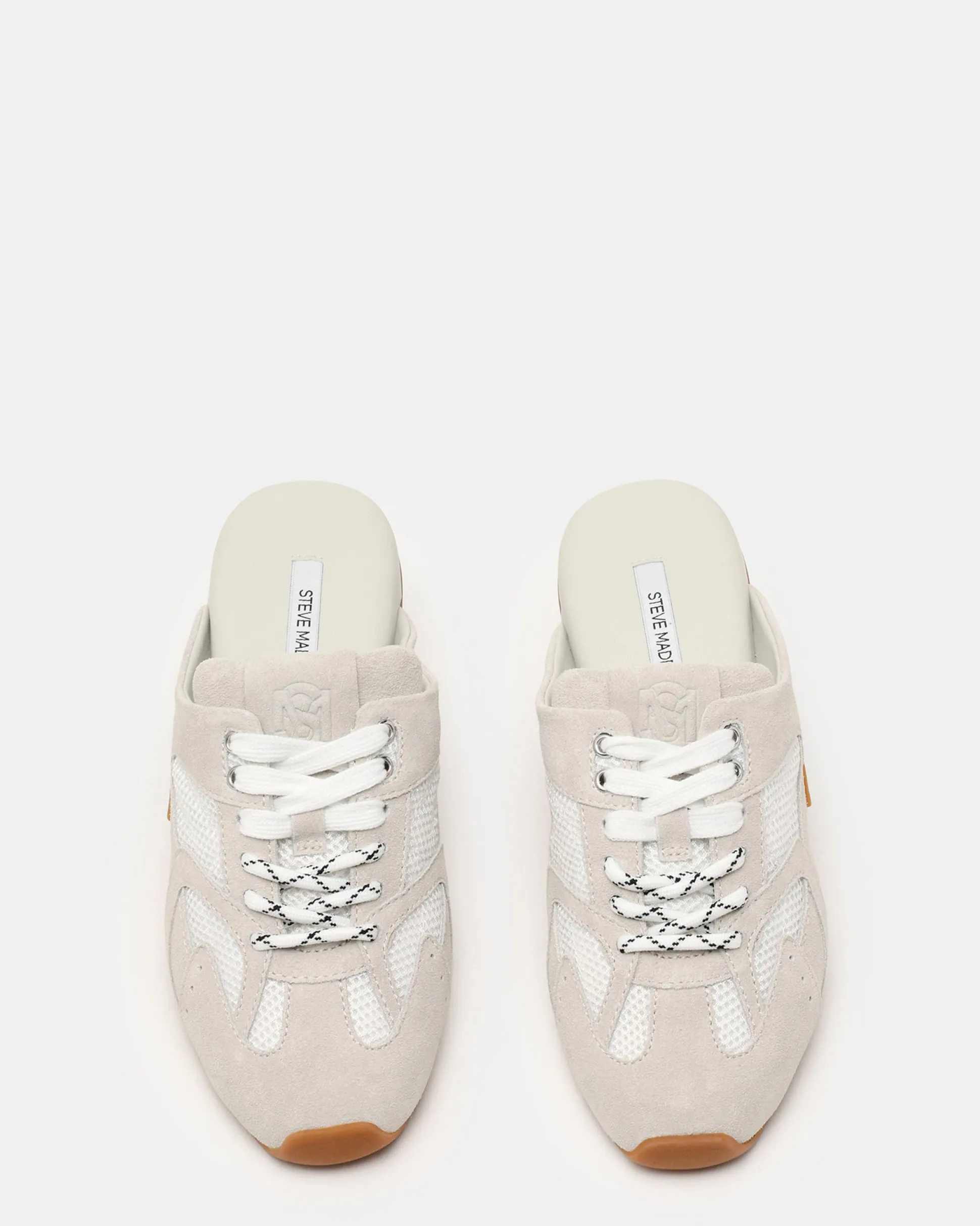 Aziel Mule White Suede