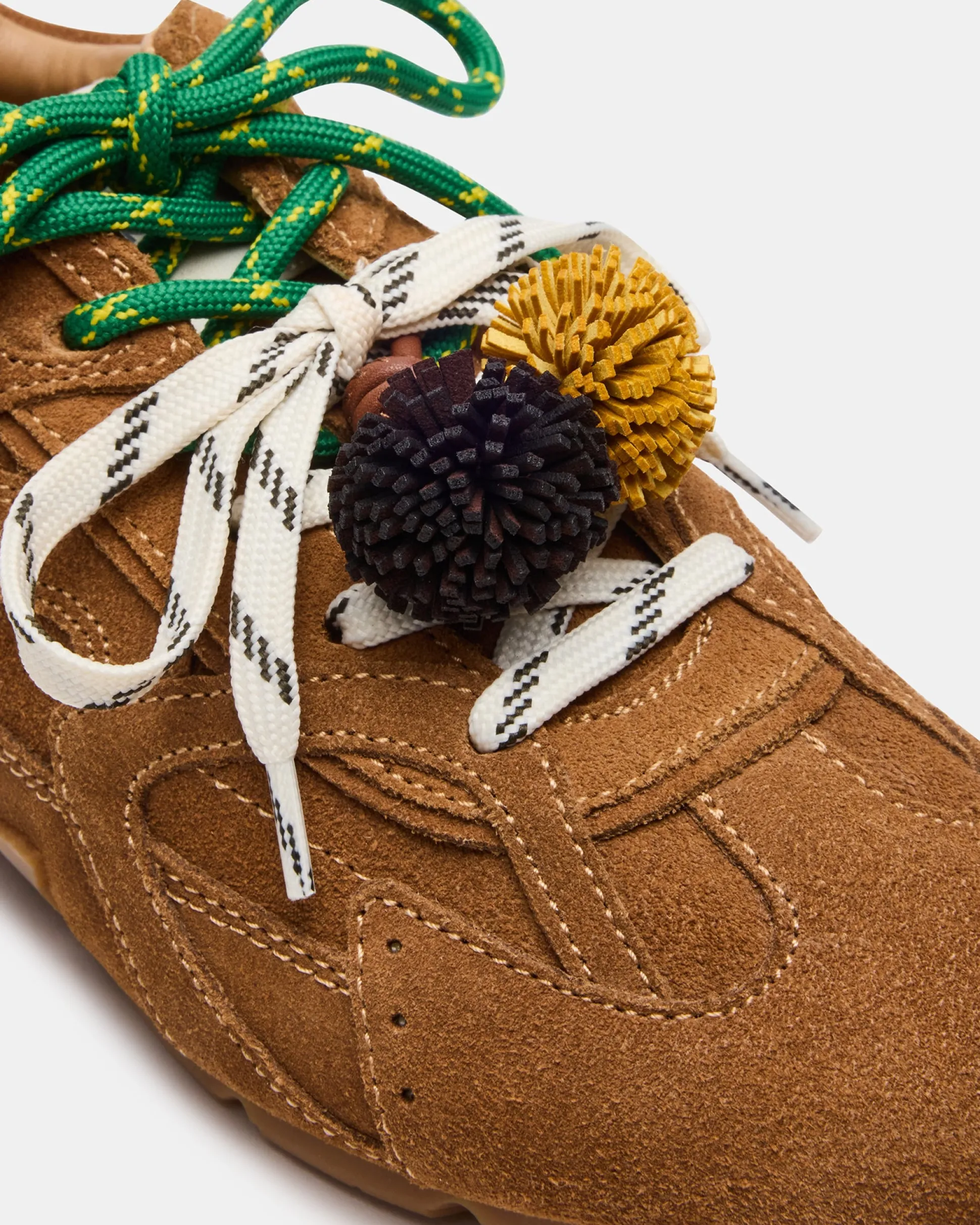 Aziel Sneaker & Pom Shoe Charm Brown/multi Bundle