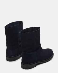 Bates Navy Suede