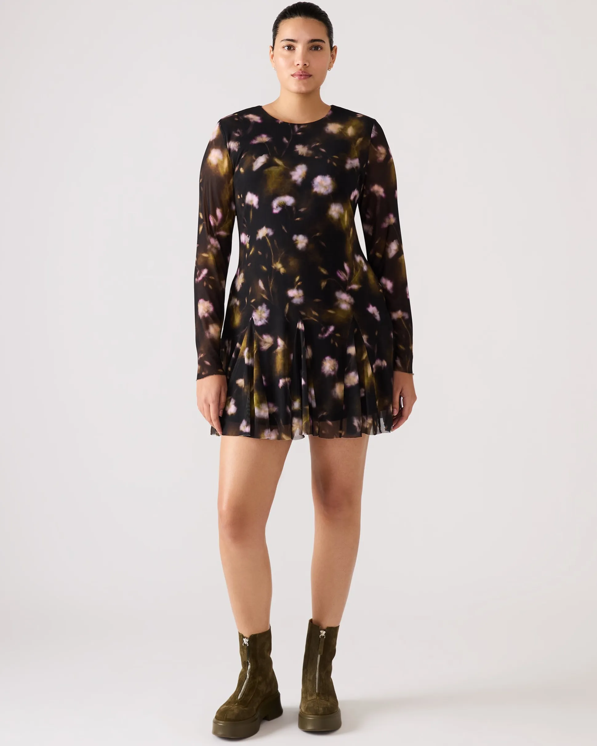 Bliss Dress Black Ditsy Floral