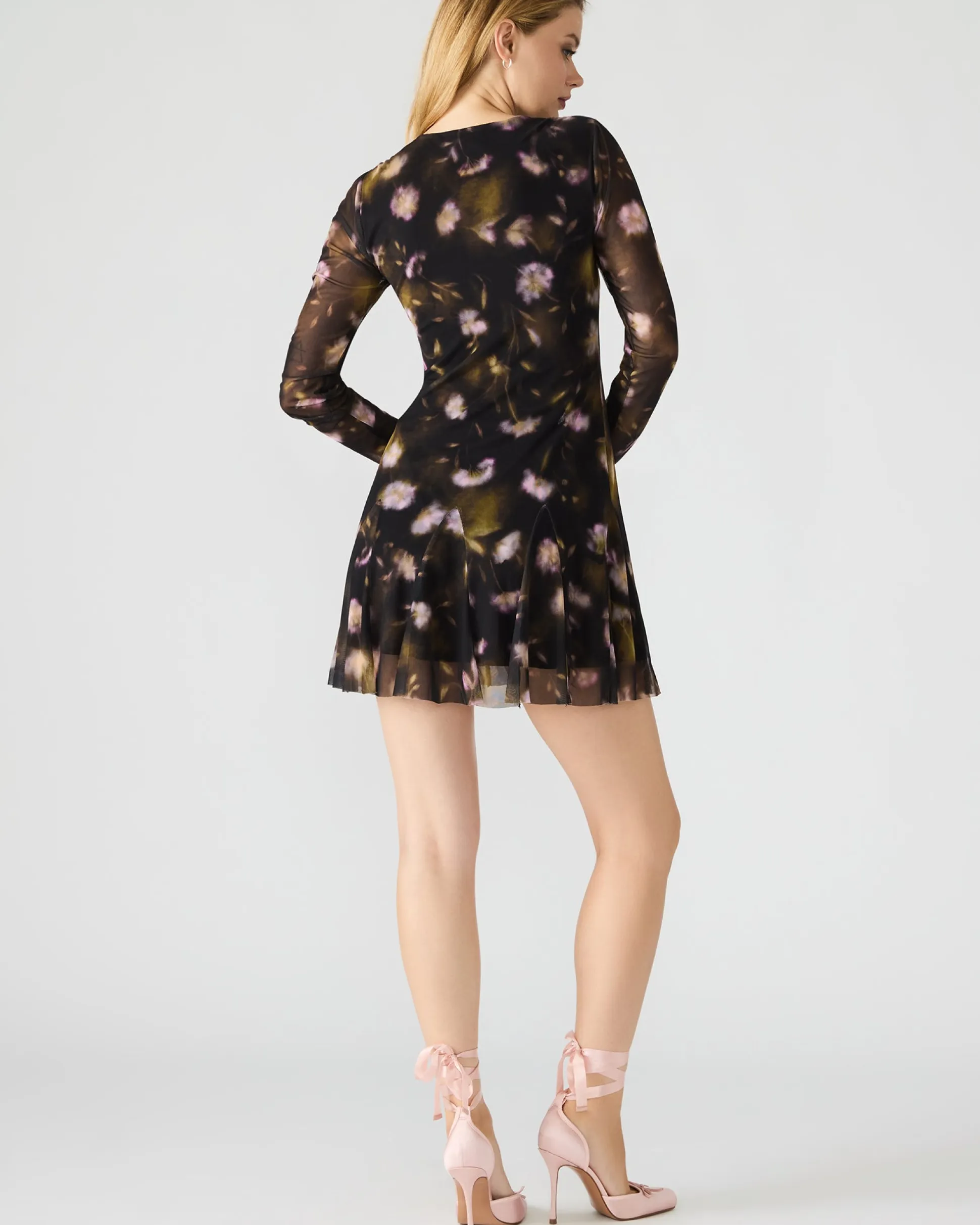 Bliss Dress Black Ditsy Floral