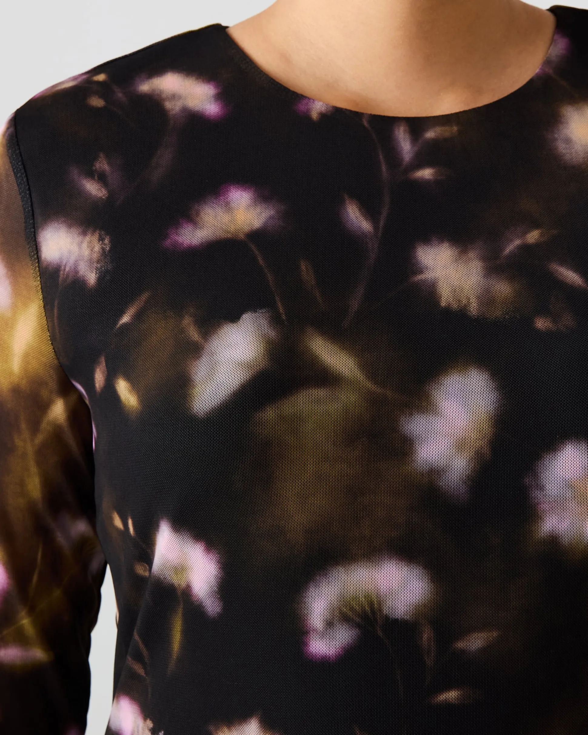 Bliss Dress Black Ditsy Floral