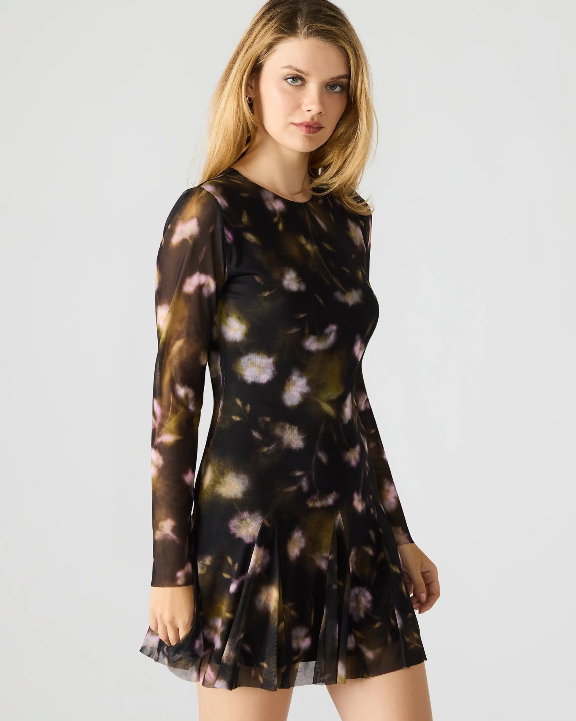 Bliss Dress Black Ditsy Floral