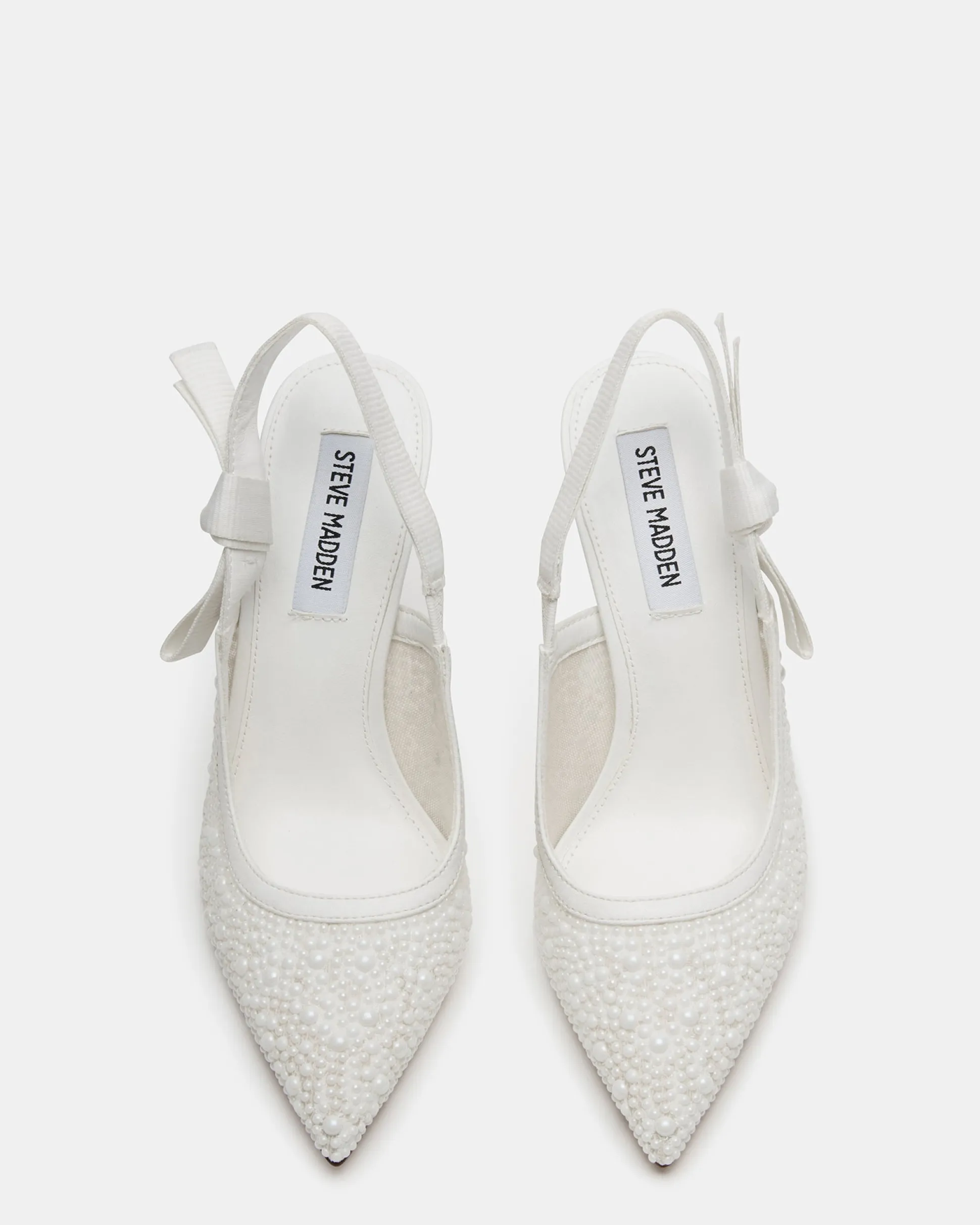 Bri White Lace Pearl