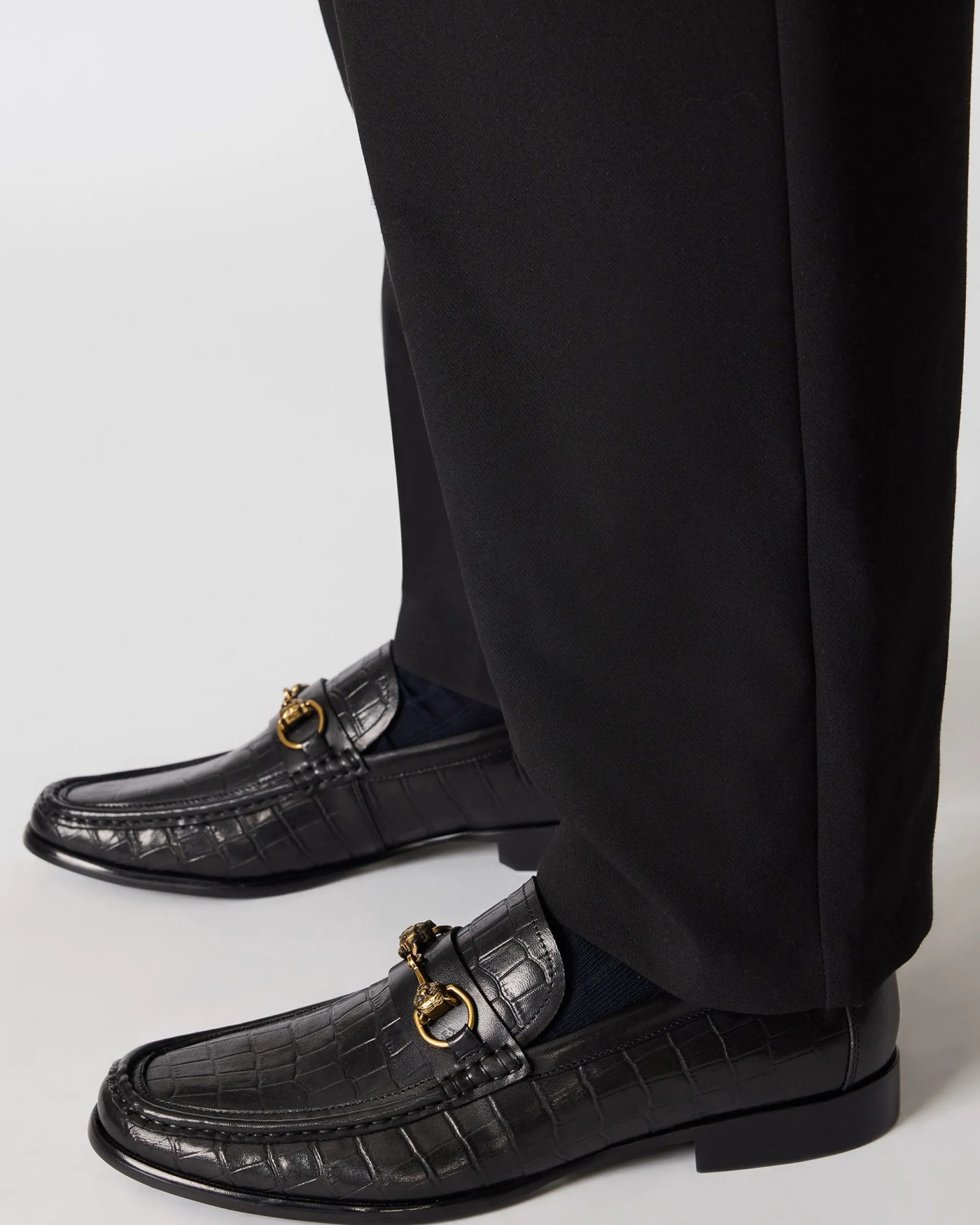 Brooklyn Black Crocodile