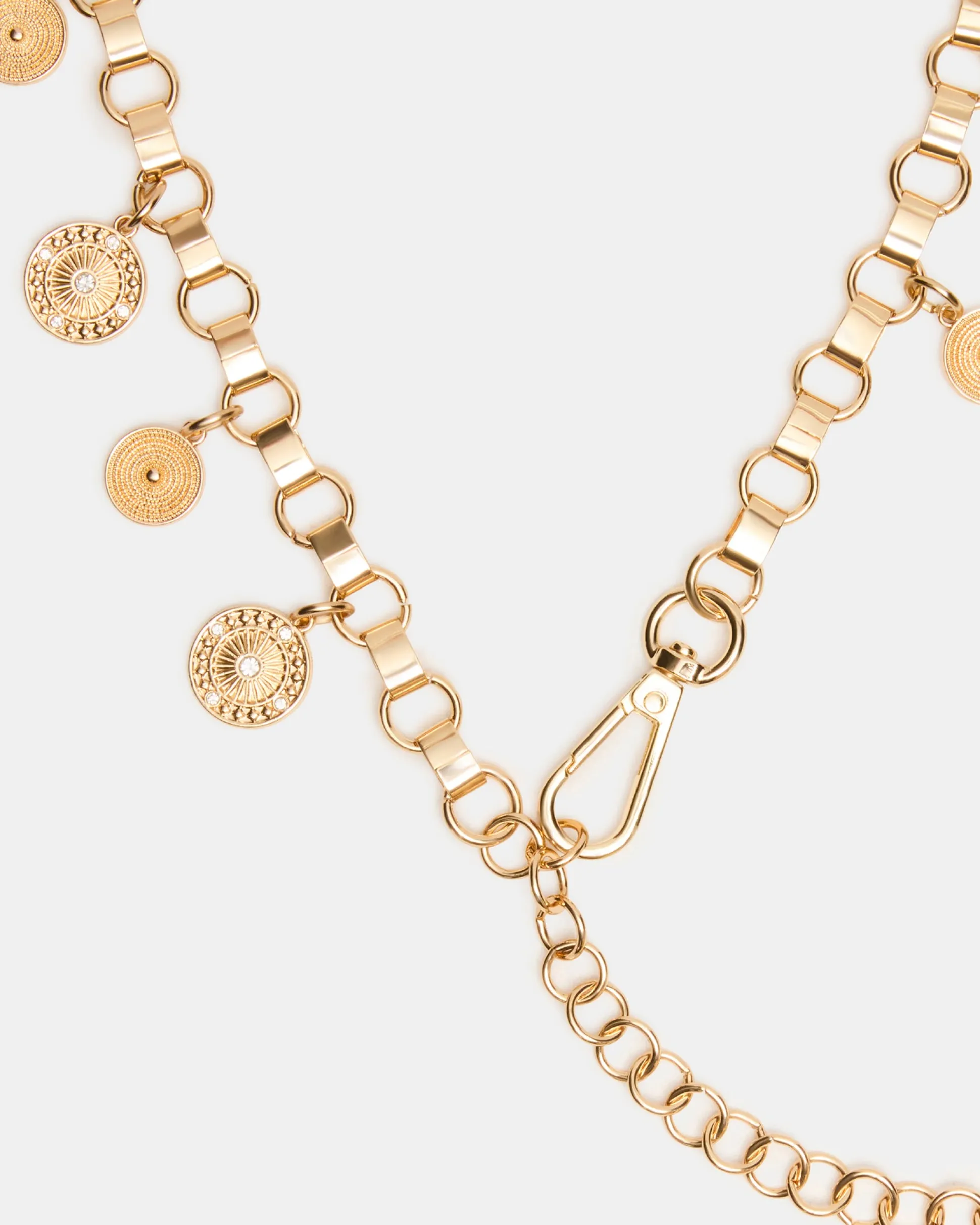 Coin Chain Belt Gold