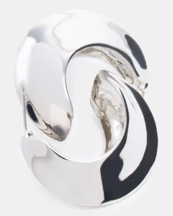 Crescent Earrings Silver