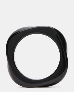 Curved Retro Bracelet Black