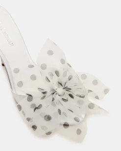 Davina Tulle White/black Polka Dot