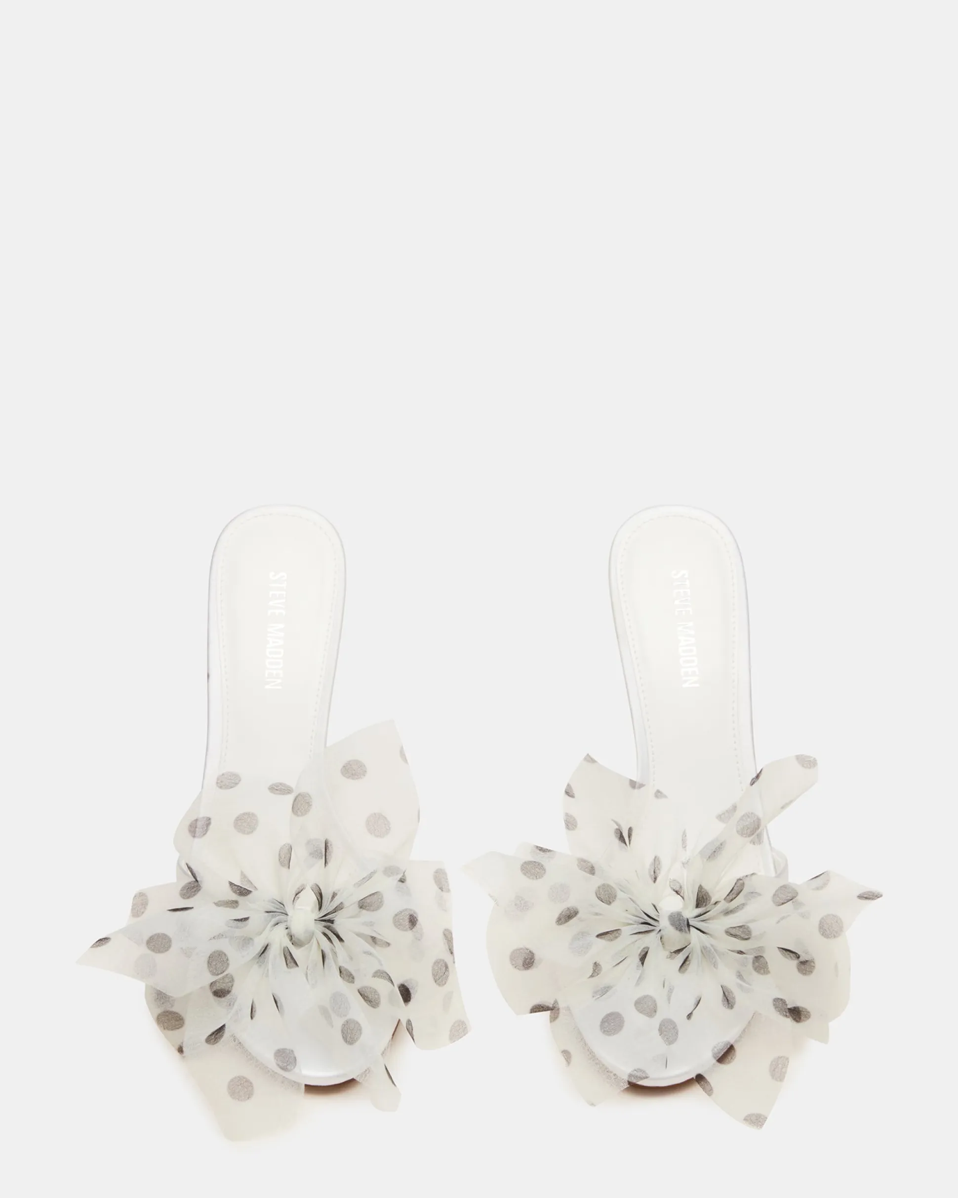 Davina Tulle White/black Polka Dot