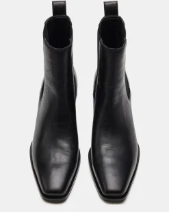 Daxen Black Leather