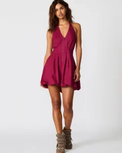 Dianna Dress Dark Red