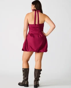 Dianna Dress Dark Red