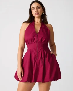 Dianna Dress Dark Red