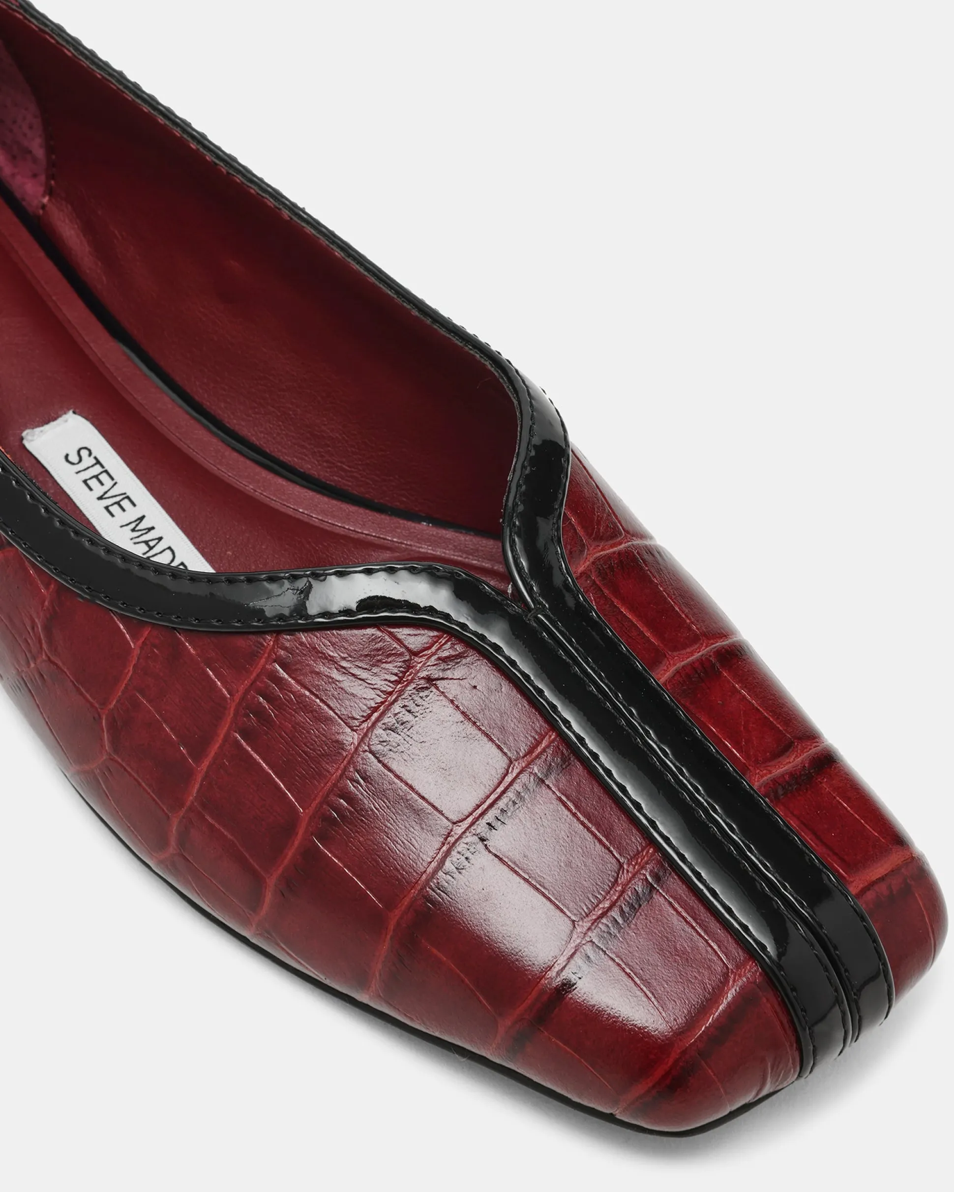 Dorelia Burgundy Crocodile Leather