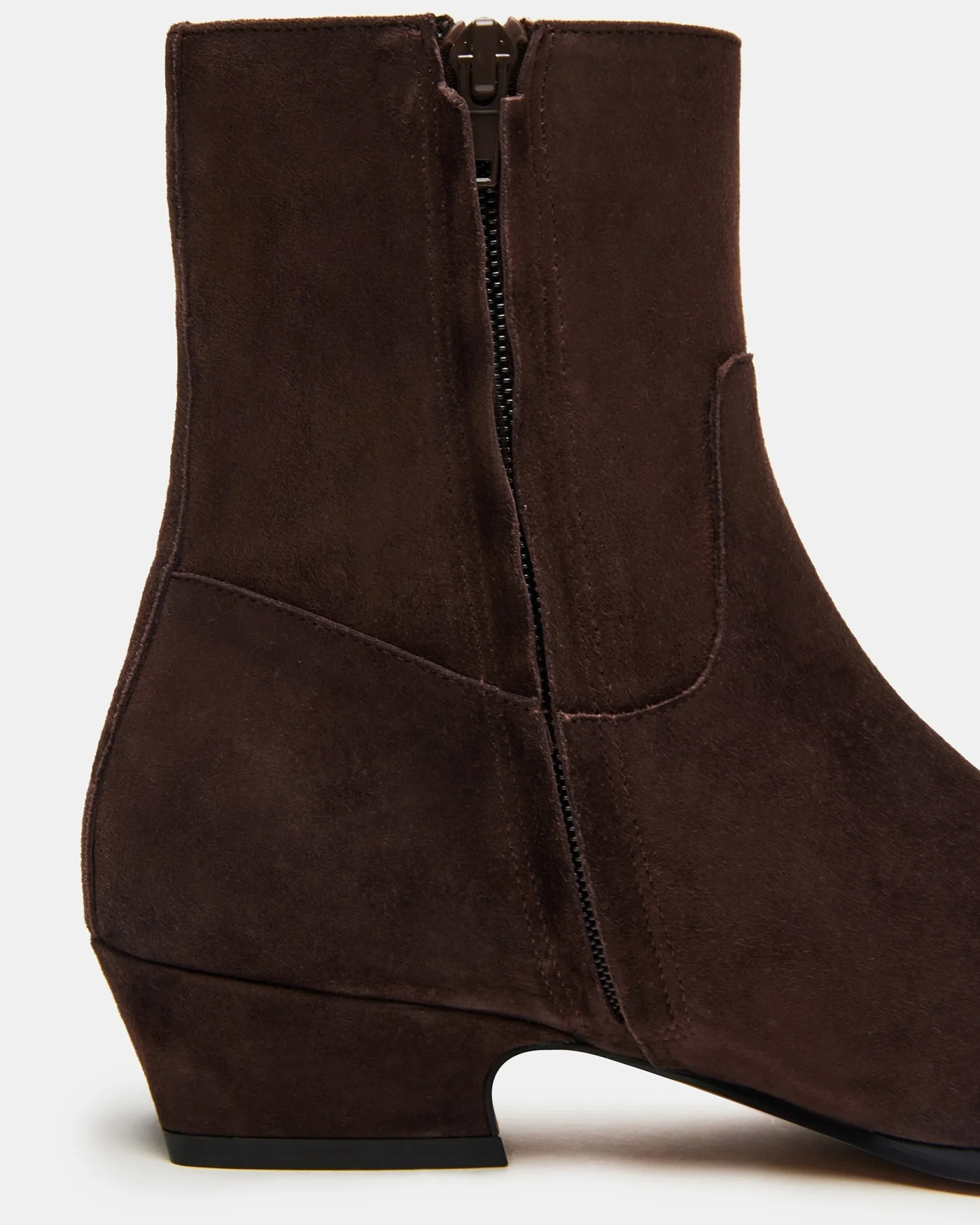 Dusty Chocolate Brown Suede