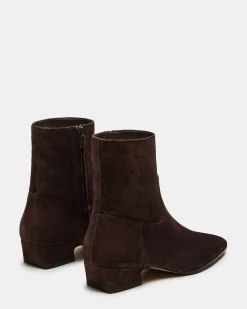 Dusty Chocolate Brown Suede