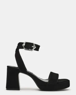 Elida Black Suede