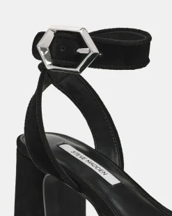 Elida Black Suede