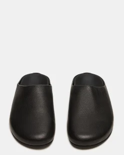 Fern Black Leather