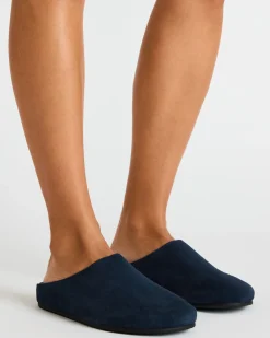 Fern Navy Suede
