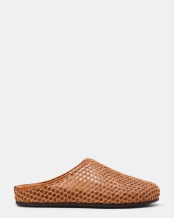 Fern Tan Raffia Mesh