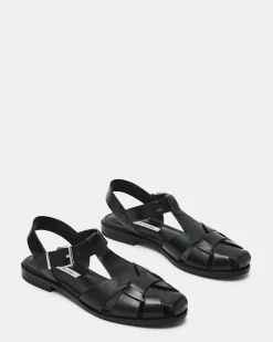 Fisk Black Leather