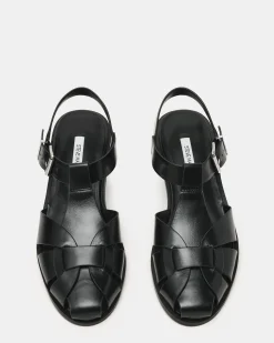 Fisk Black Leather