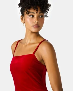 Giovanna Dress Red Velvet
