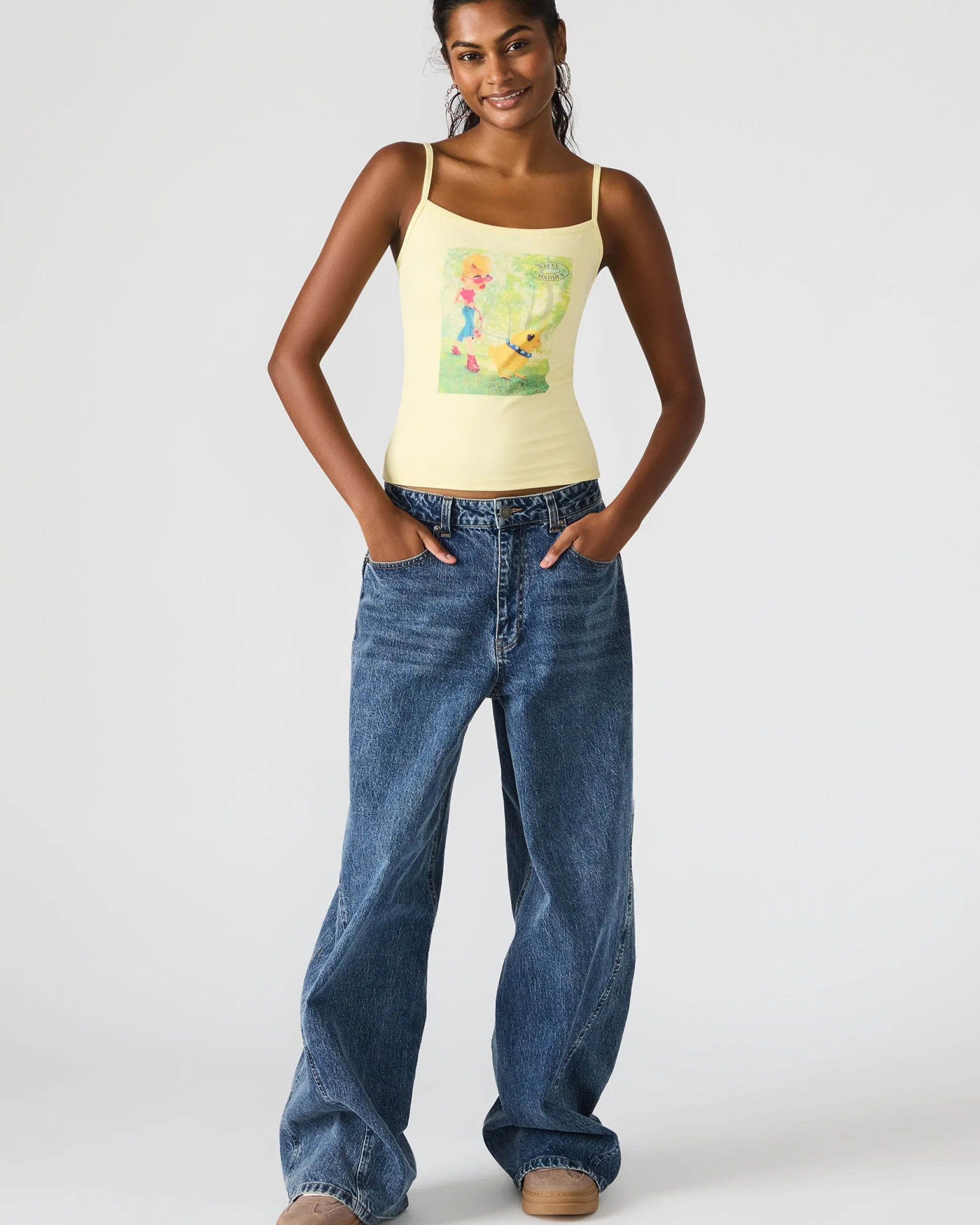 Goldie Tank Pale Yellow