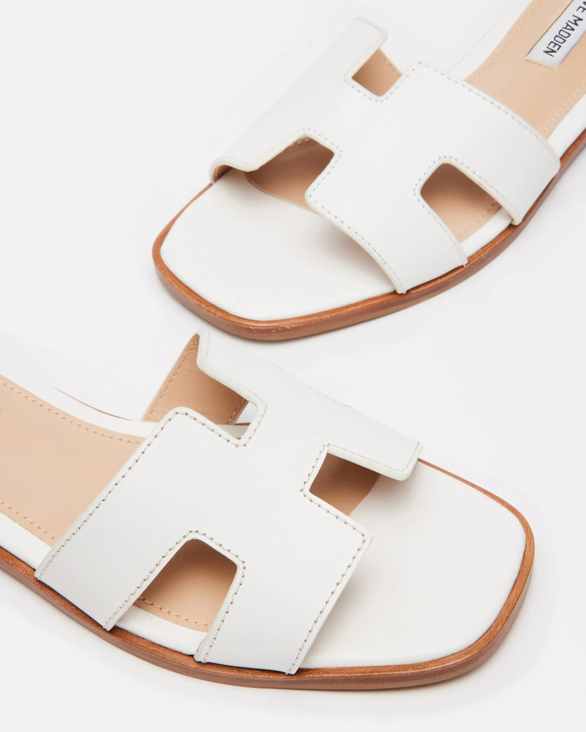Hadyn White Leather