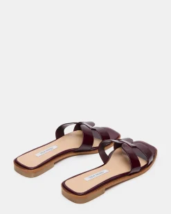 Hira Burgundy Leather