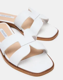 Hira White Leather