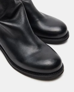 Hughie Black Leather