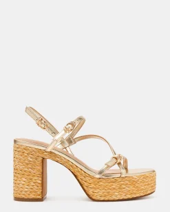 Jayce Gold Raffia