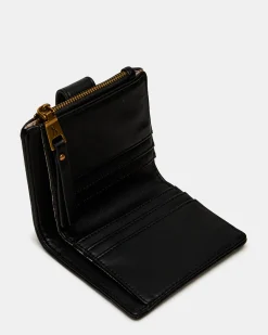 Jem Straw Wallet Black/natural