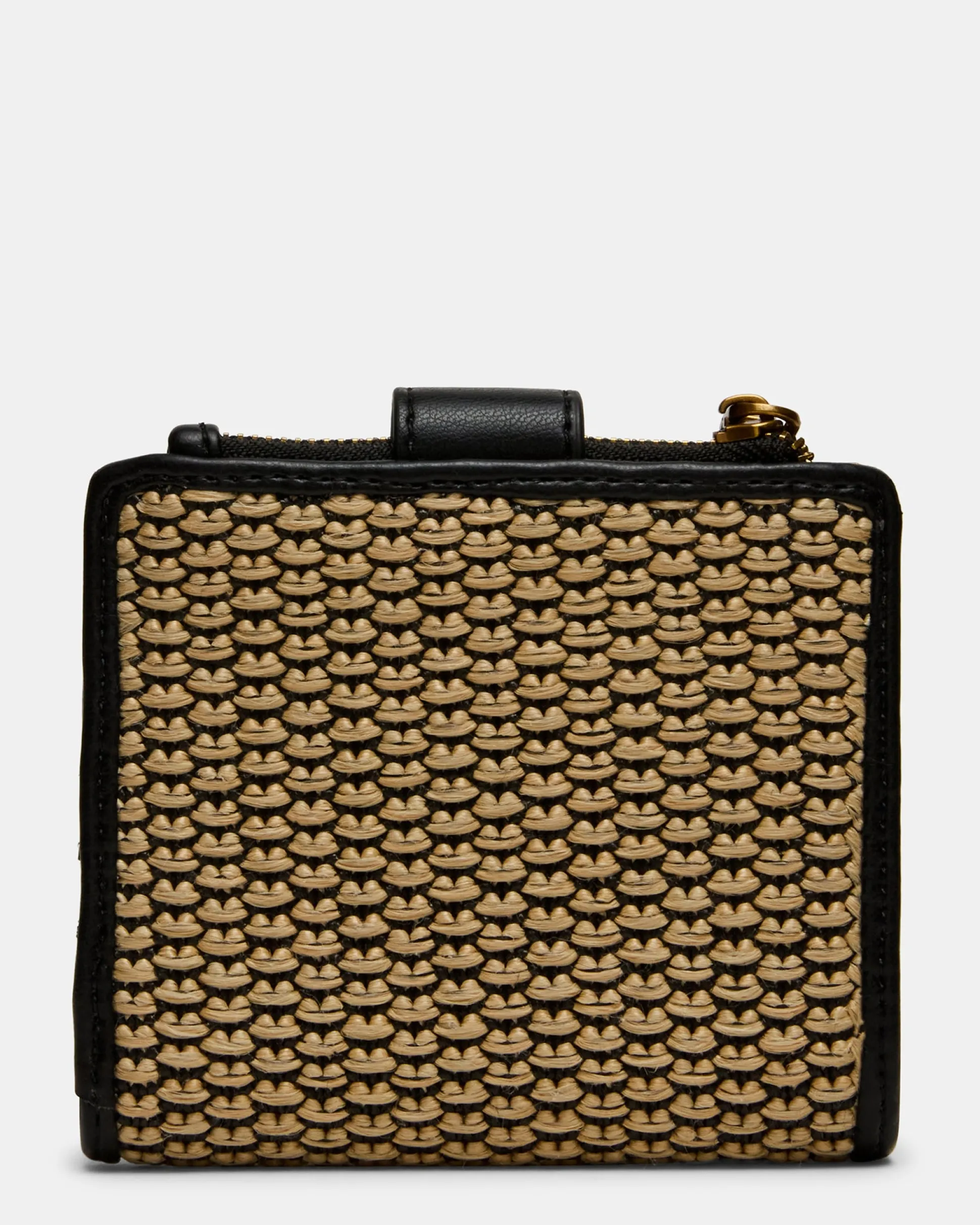 Jem Straw Wallet Black/natural