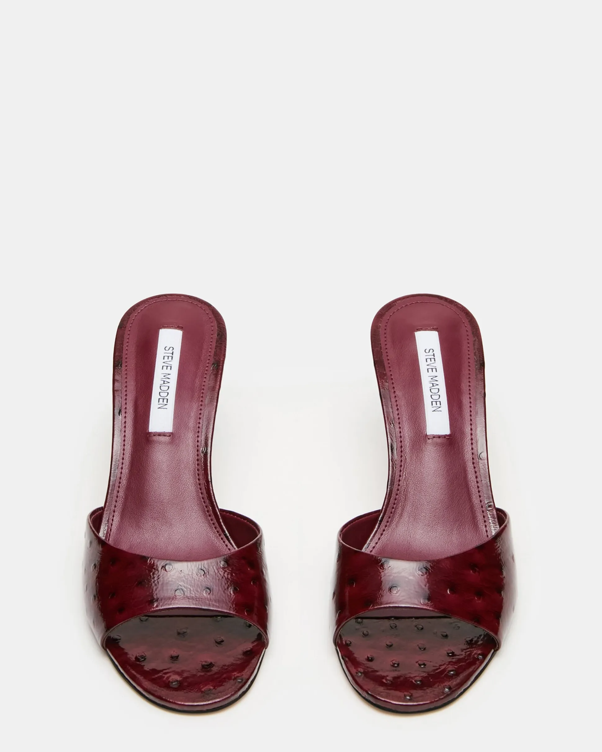 Kendrix Ostrich Wine Leather