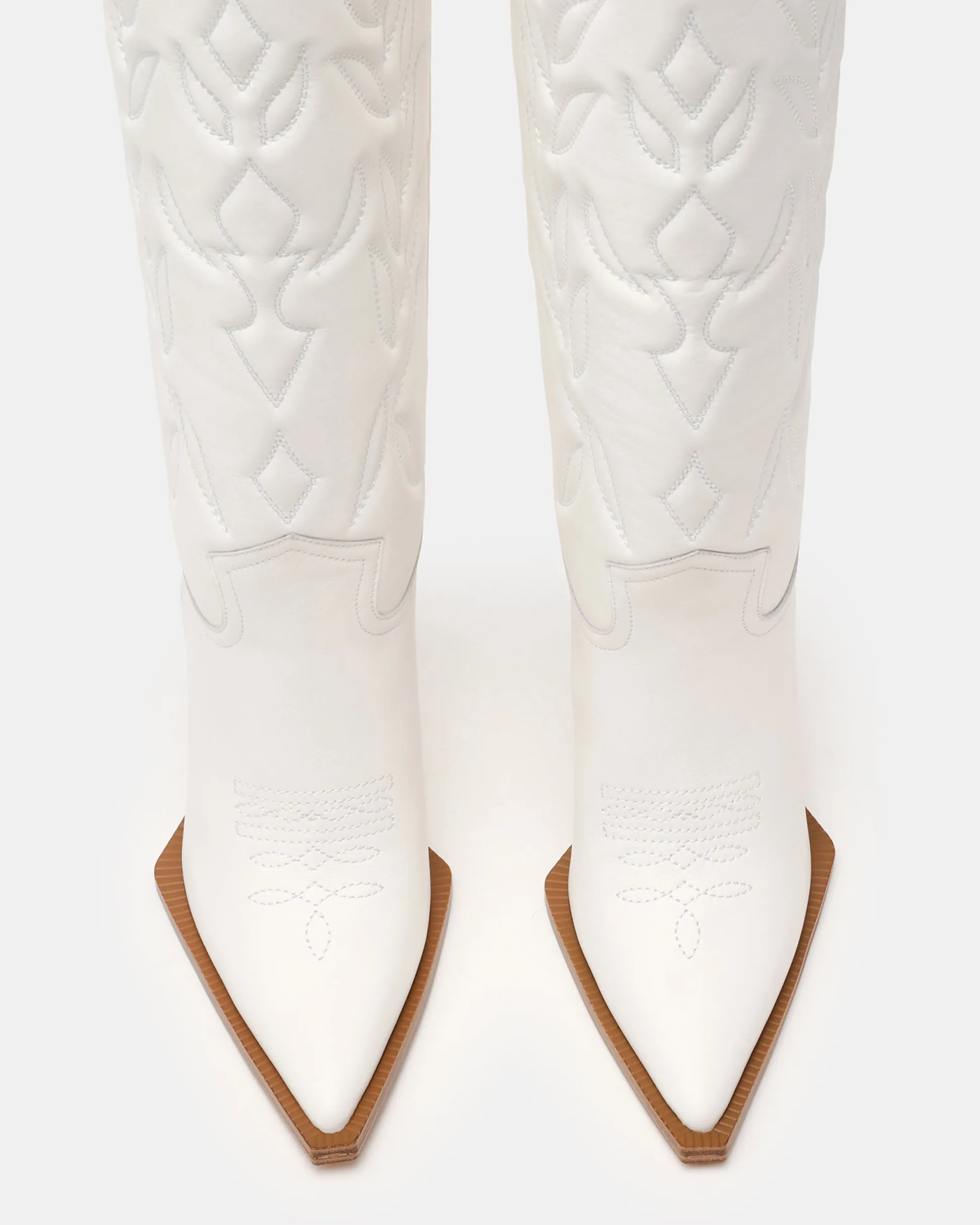 Kinzee White Leather