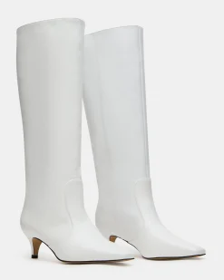 Lander White Leather