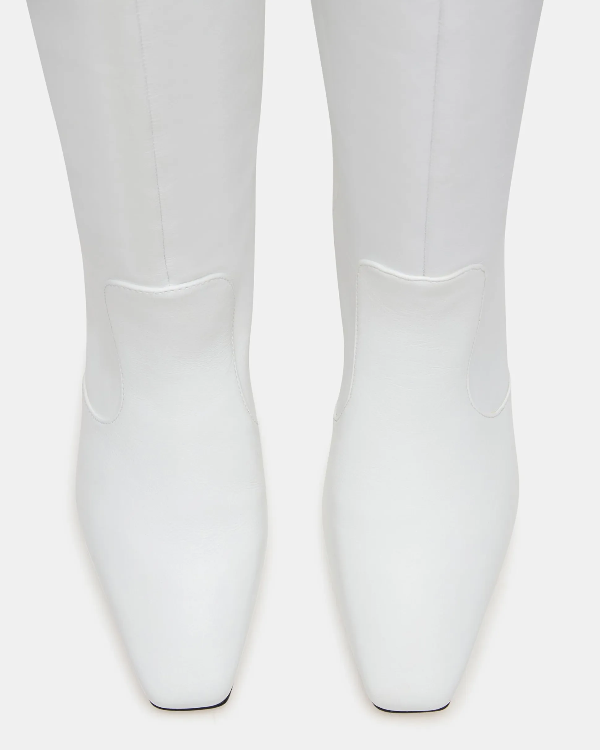 Lander White Leather